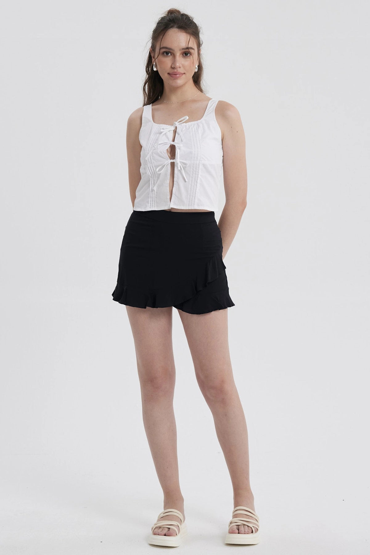 Blusa Mujer Lacitos Blanco