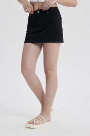 Falda Mujer Contraste Negro