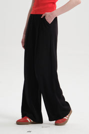 Pantalón Mujer Palazzo Sastrero  Negro