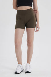 Calza Mujer Pretina Doble Verde Olivo