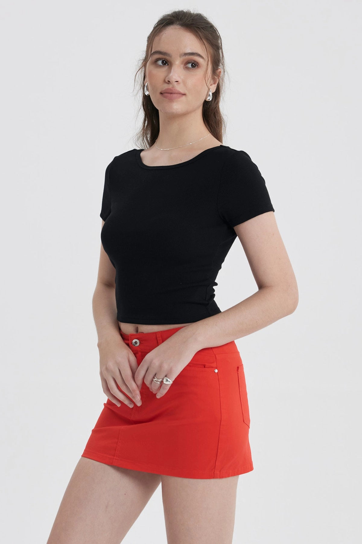 Polera Mujer Abertura Espalda Negro