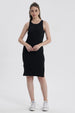 Vestido Mujer Halter Midi Negro