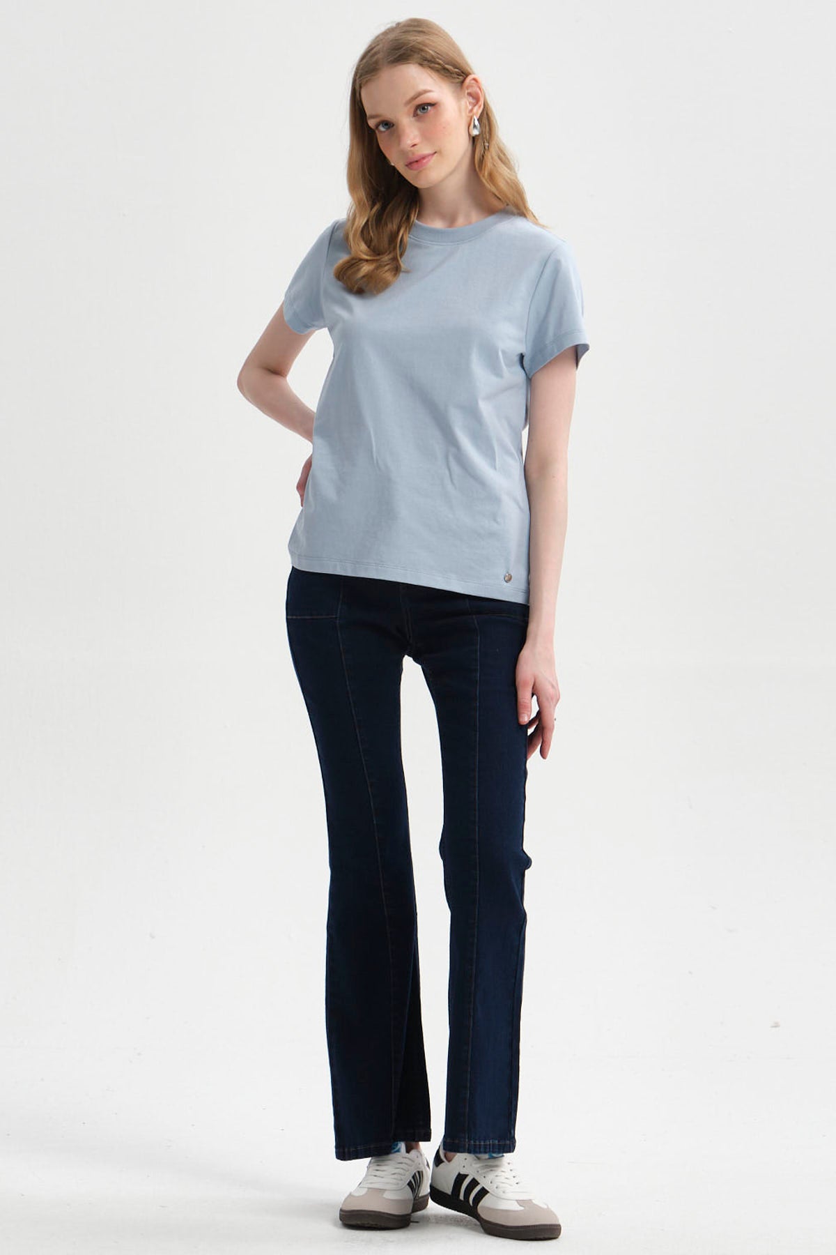 Polera Mujer Lisa Celeste