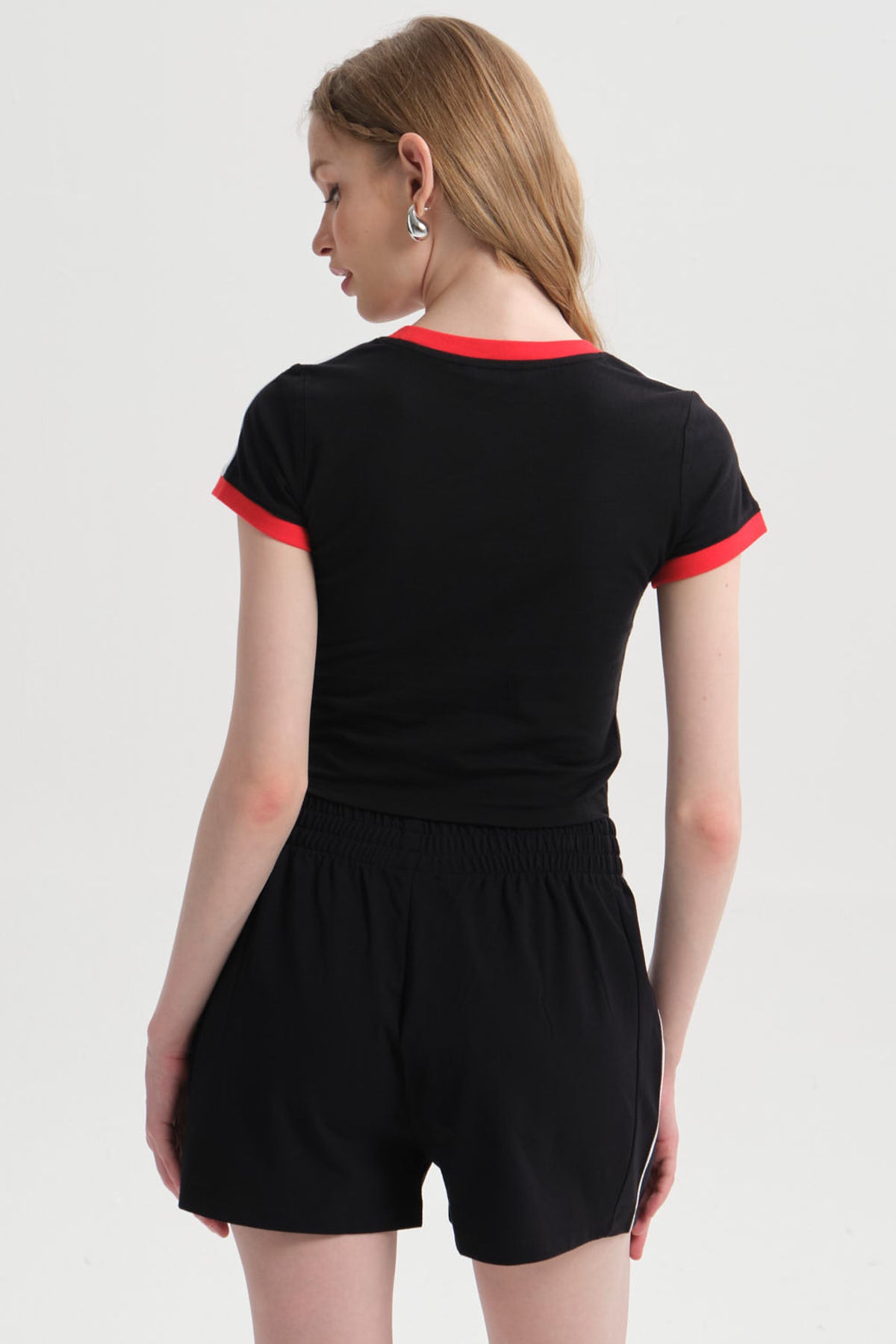 Polera Mujer Contraste Negro