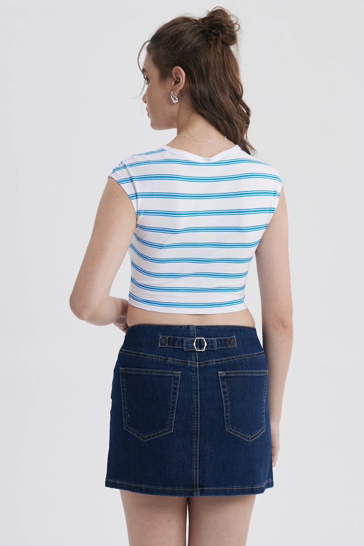 Polera Mujer Rayas Blanco