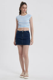 Polera Mujer Rayas Blanco