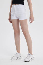 Short Mujer Gabardina Color Blanco