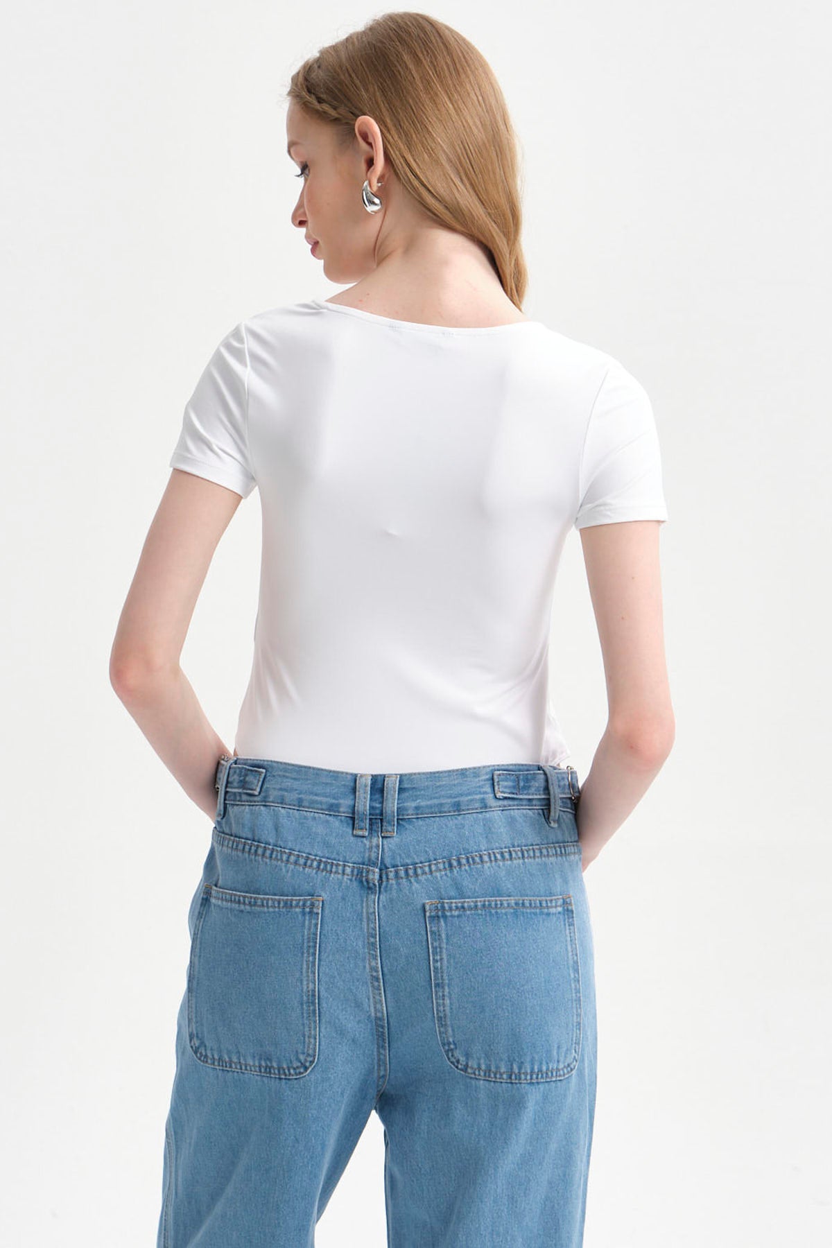 Polera Mujer Body Liso Blanco