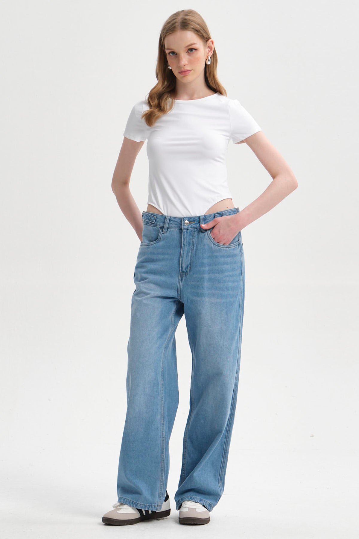 Polera Mujer Body Liso Blanco