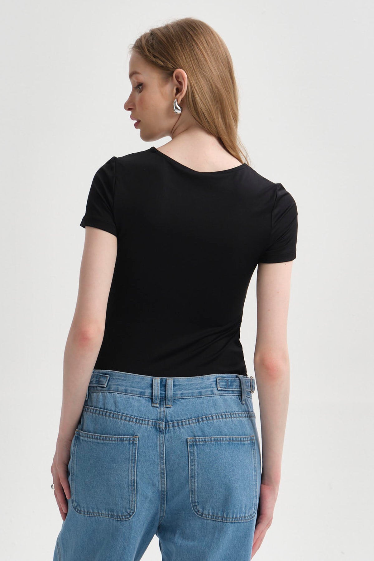 Polera Mujer Body Liso Negro