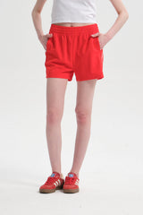 Short Mujer Raya Costado Rojo