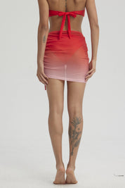 Falda Mujer Malla Rosado