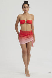 Falda Mujer Malla Rosado