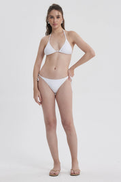 Traje de Baño Mujer Top Triángulo Blanco