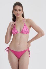 Traje de Baño Mujer Top Triángulo Fucsia