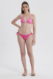 Traje de Baño Mujer Top Triángulo Fucsia