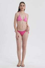 Traje de Baño Mujer Calzón Bikini Lazo Fucsia