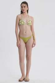 Traje de Baño Mujer Calzón Bikini Lazo Verde