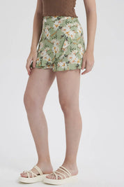 Short Mujer Print Verde