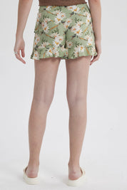 Short Mujer Print Verde