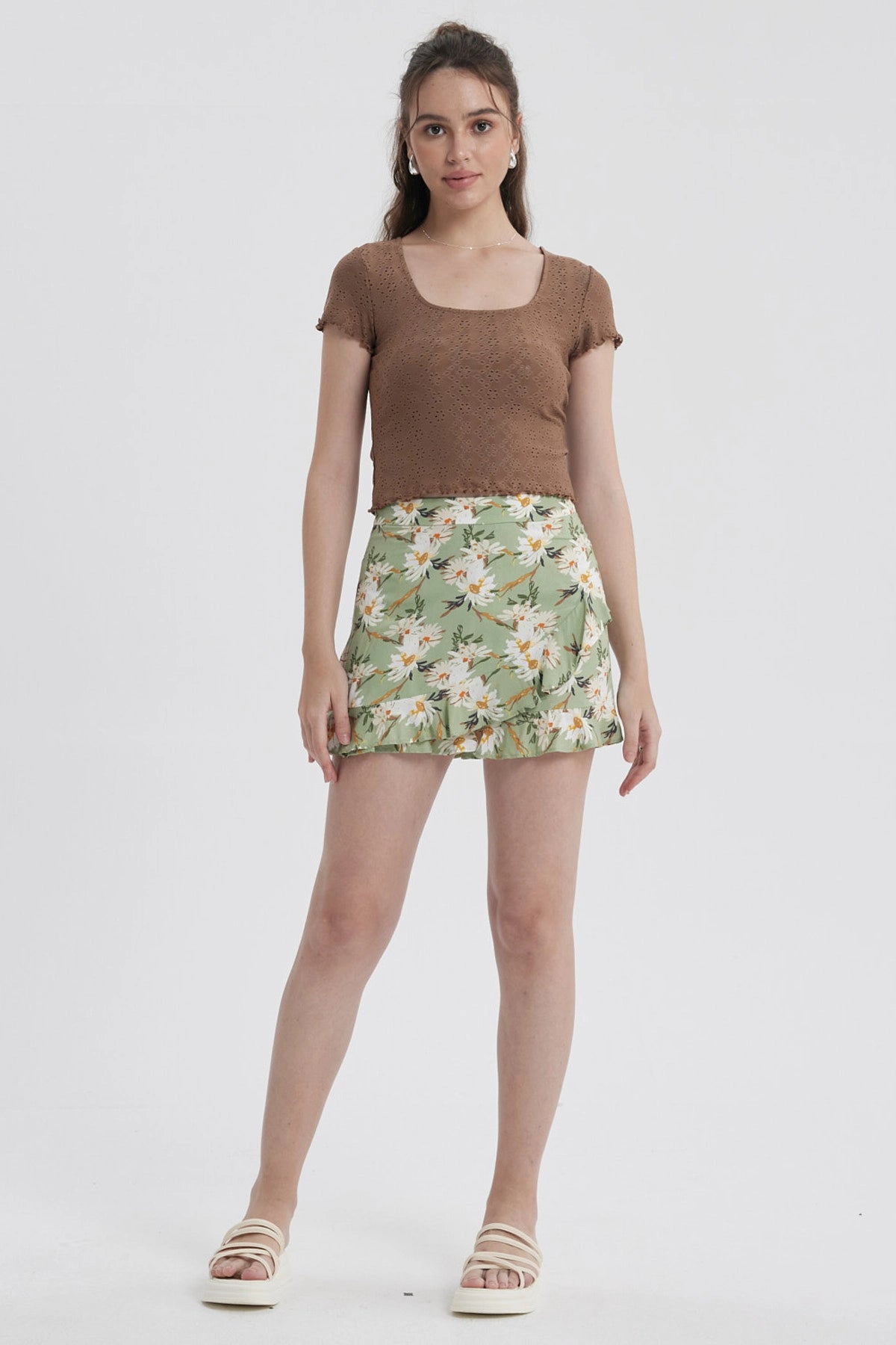 Short Mujer Print Verde