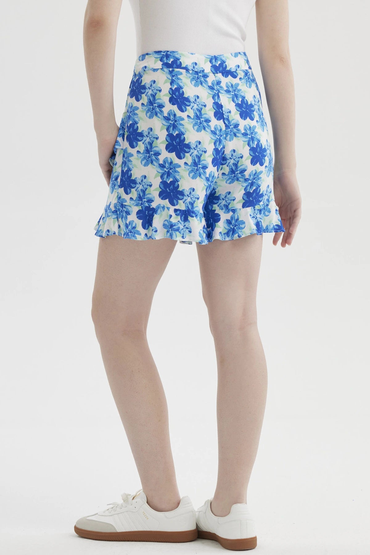 Short Mujer Print Azul