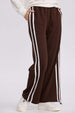 Pantalón Buzo Mujer Lineas Cafe