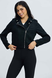 Chaqueta Mujer Biker Negro