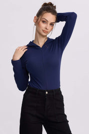 Polera Mujer Body Azul