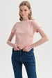 Polera Mujer Recogido Palo Rosa