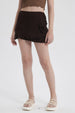 Short Mujer Vuelos Café Oscuro