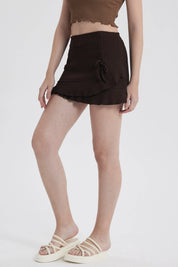 Short Mujer Vuelos Café Oscuro