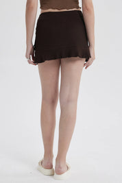 Short Mujer Vuelos Café Oscuro