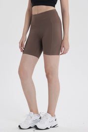 Calza Mujer Biker Largo Chocolate