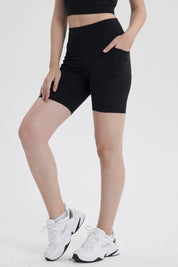 Calza Mujer Biker Largo Negro