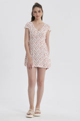 Vestido Mujer Romántico Crudo