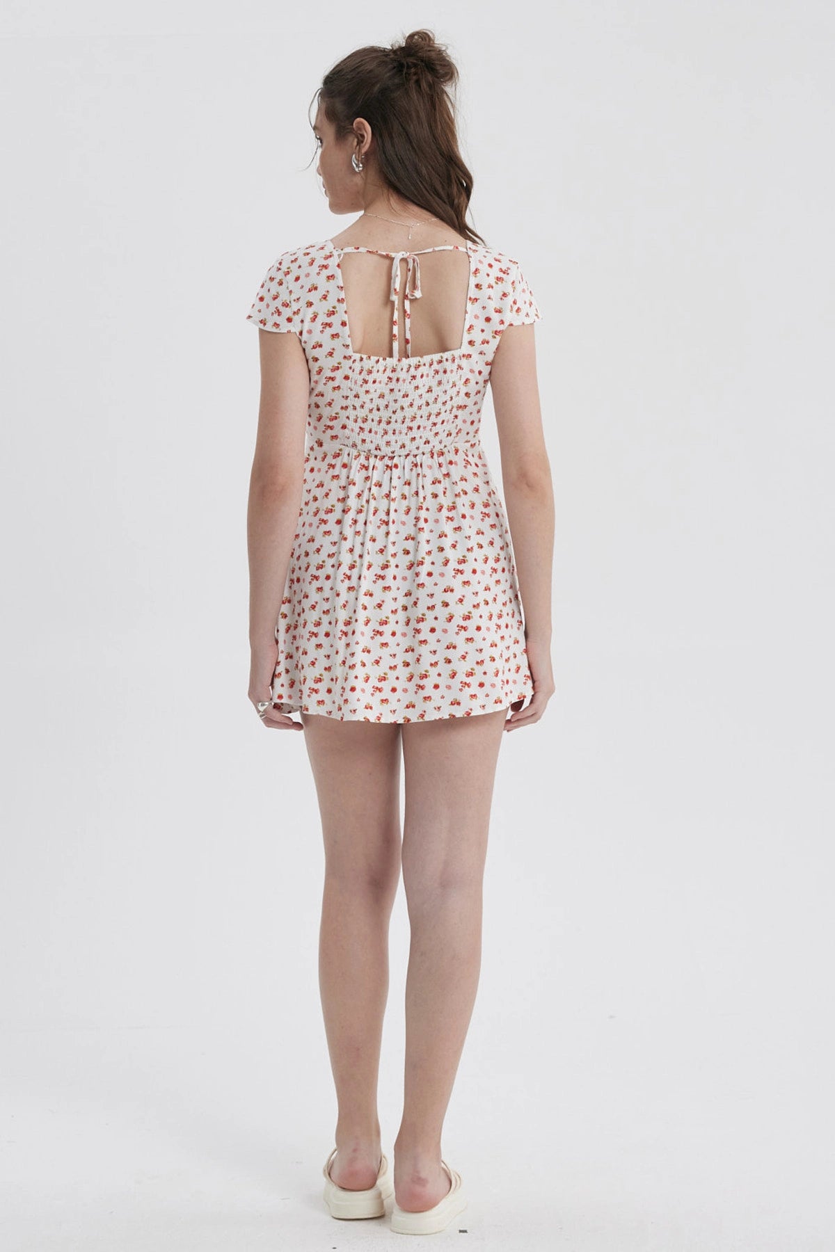 Vestido Mujer Romántico Crudo
