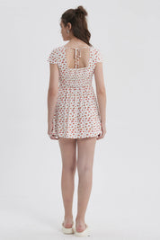 Vestido Mujer Romántico Crudo