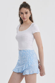 Polera Mujer Jacquard Blanco