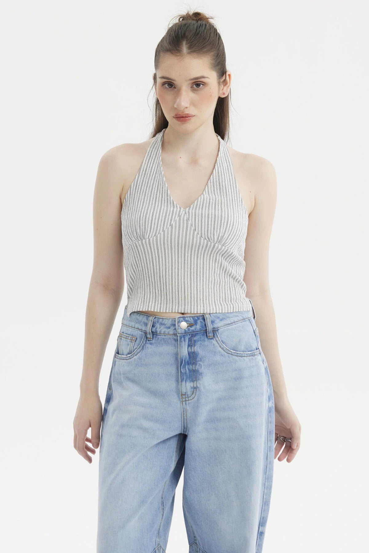 Polera Mujer Textura Blanco