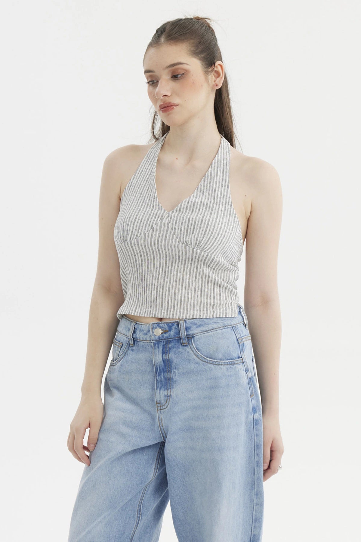 Polera Mujer Textura Blanco