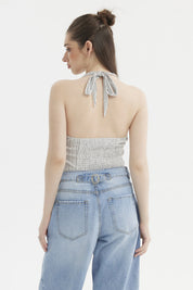 Polera Mujer Textura Blanco