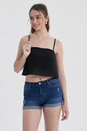 Peto Mujer Pabilo Bicapa Negro