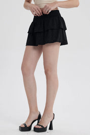 Falda Mujer Vuelo Broderie Negro