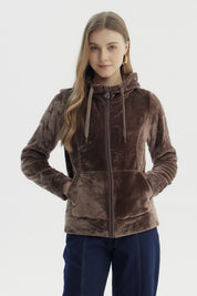 Polar Mujer Abierto Plush Chocolate