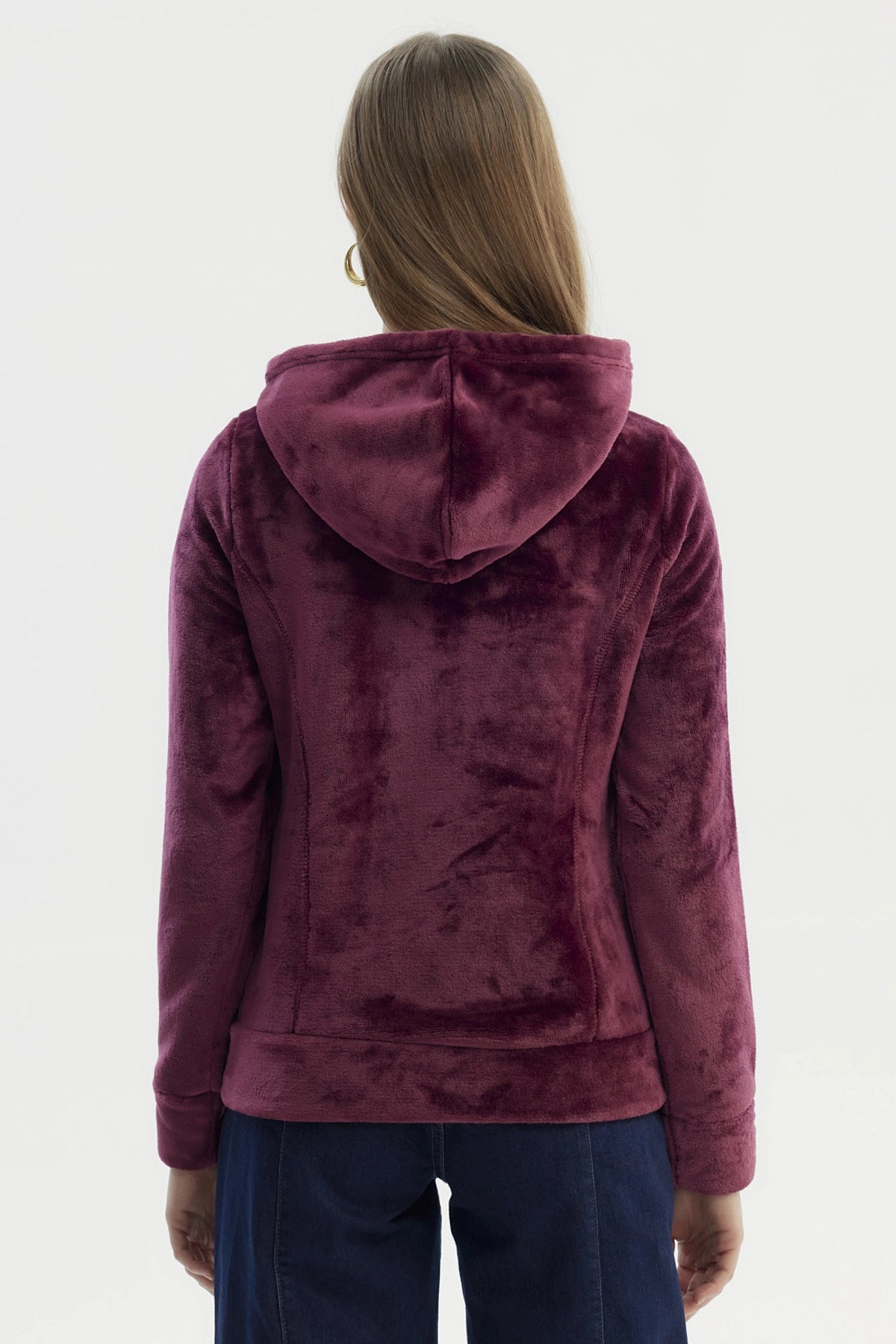 Polar Mujer Abierto Plush Rojo