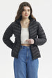 Parka Mujer Corta Plummy Cortes Negro