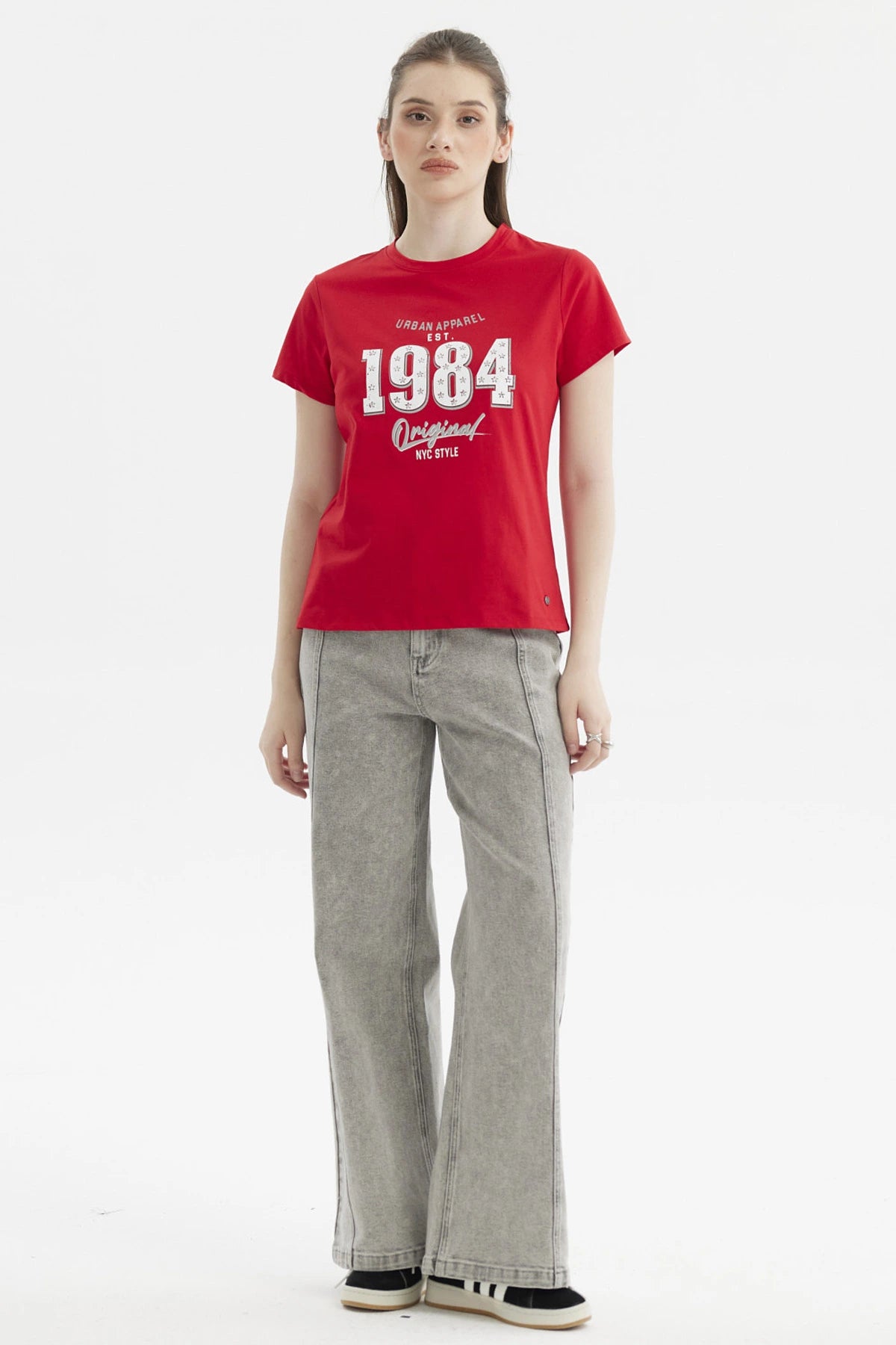 Polera Mujer Básica Rojo