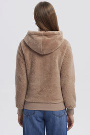 Polar Mujer Peludo Beige Oscuro