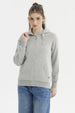 Polerón Mujer Abierto Hodie Gris Melange